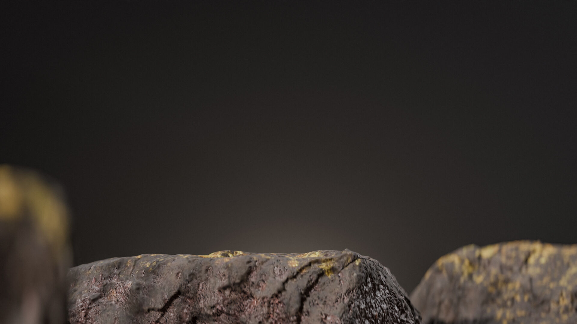 Bottle perfume on rocky surface Low-poly 3D model_44