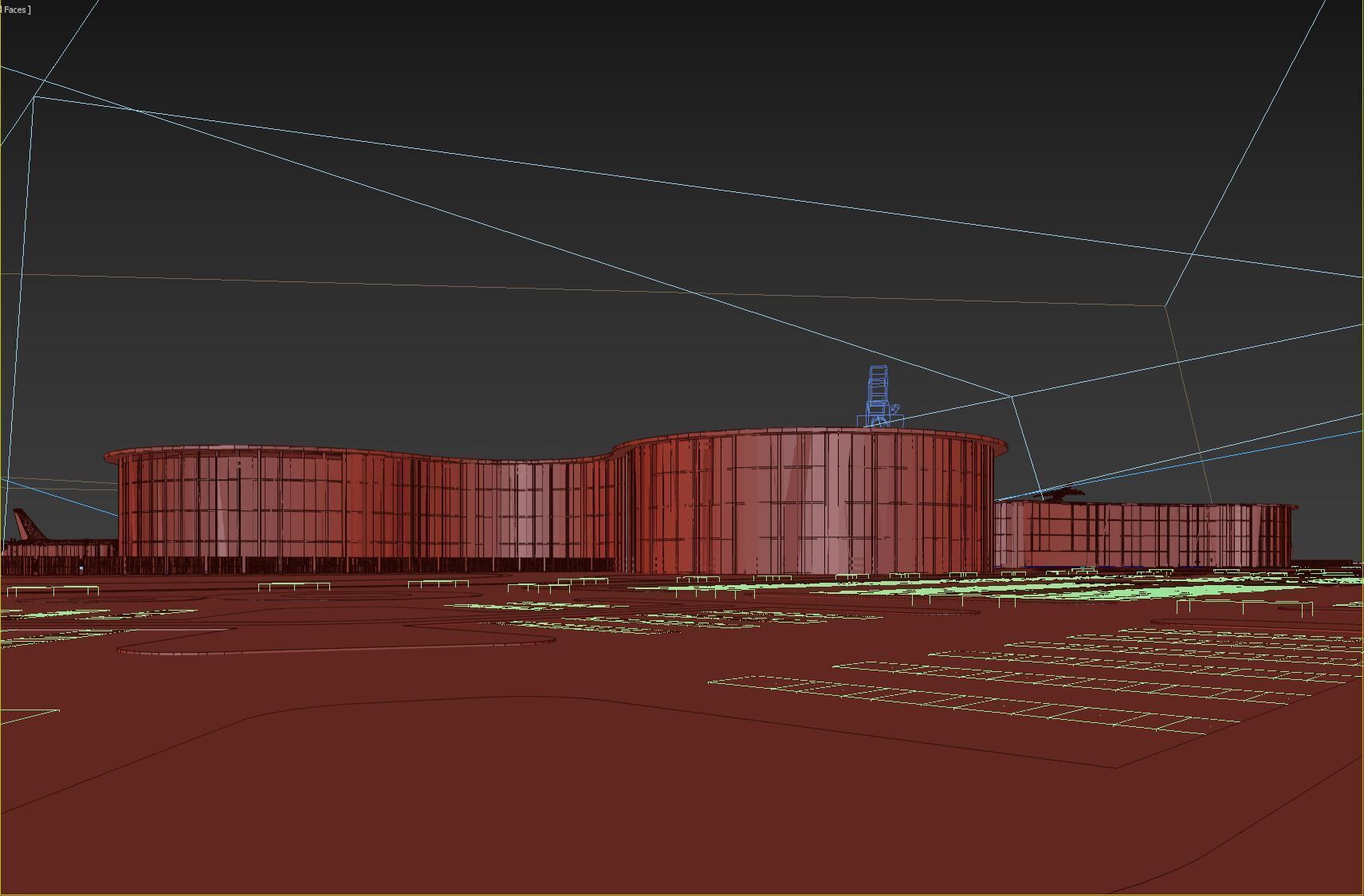 airport scene 3D model_3