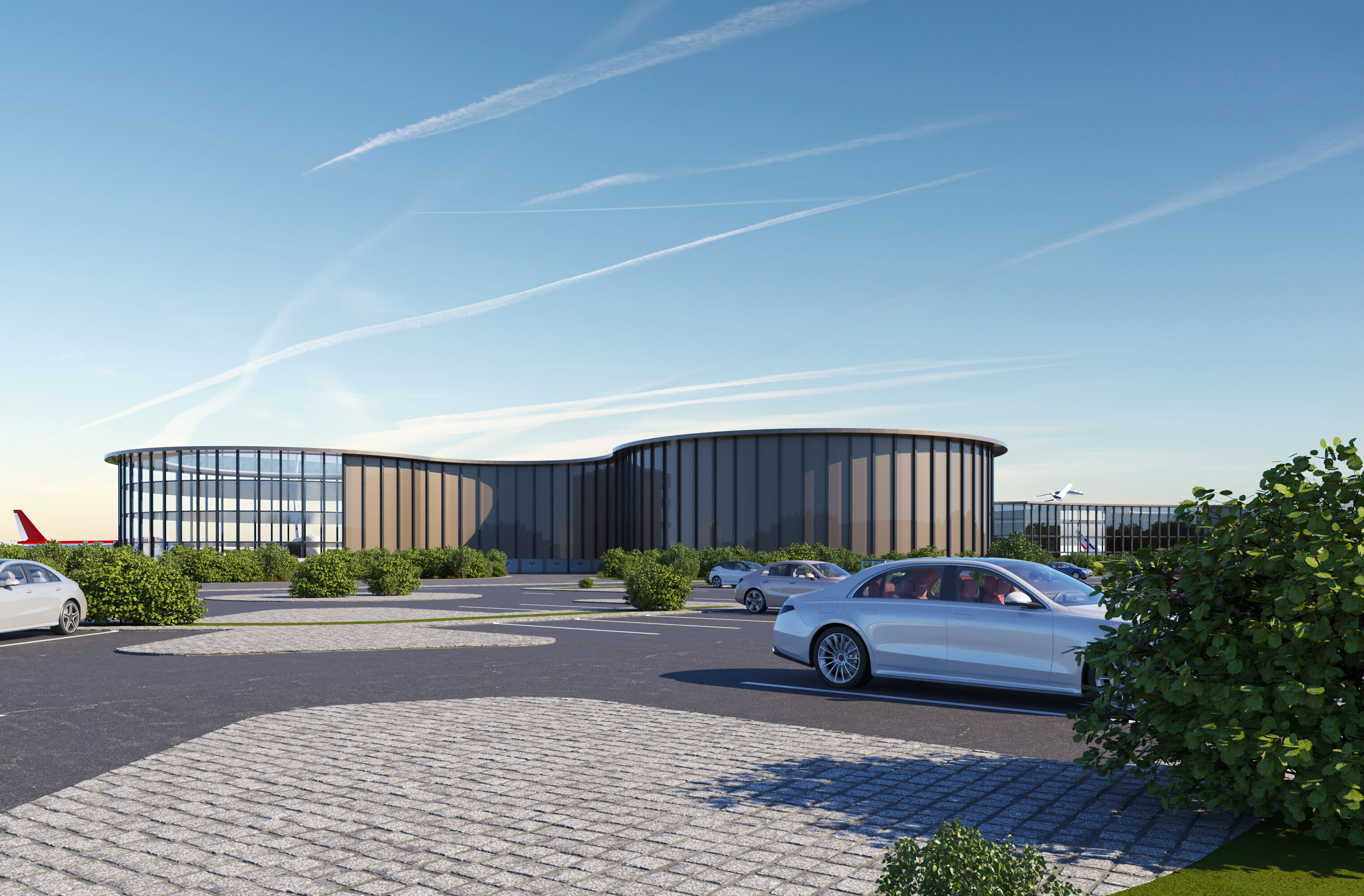 airport scene 3D model_1