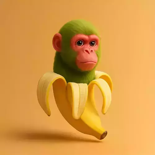 CHIMPANZINI BANANINI - Italian Brainrot- Meme tiktok 3D print model