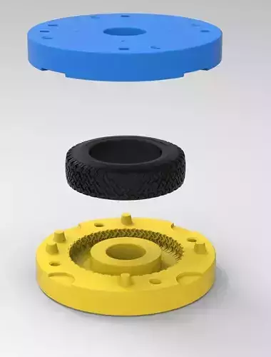 Mold for diecast Land Rover tire Scale 1 to 10