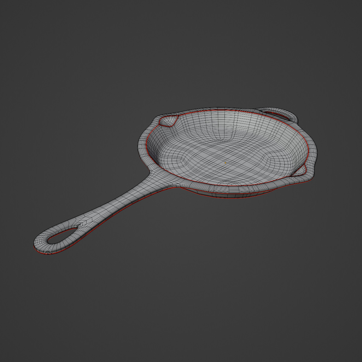 Frying Pan Set B 3D model_18