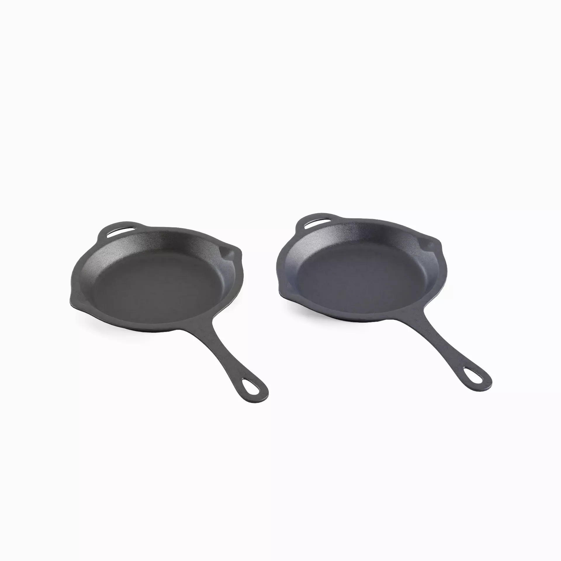 Frying Pan Set B 3D model_0
