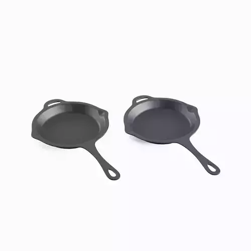 Frying Pan Set B 3D model