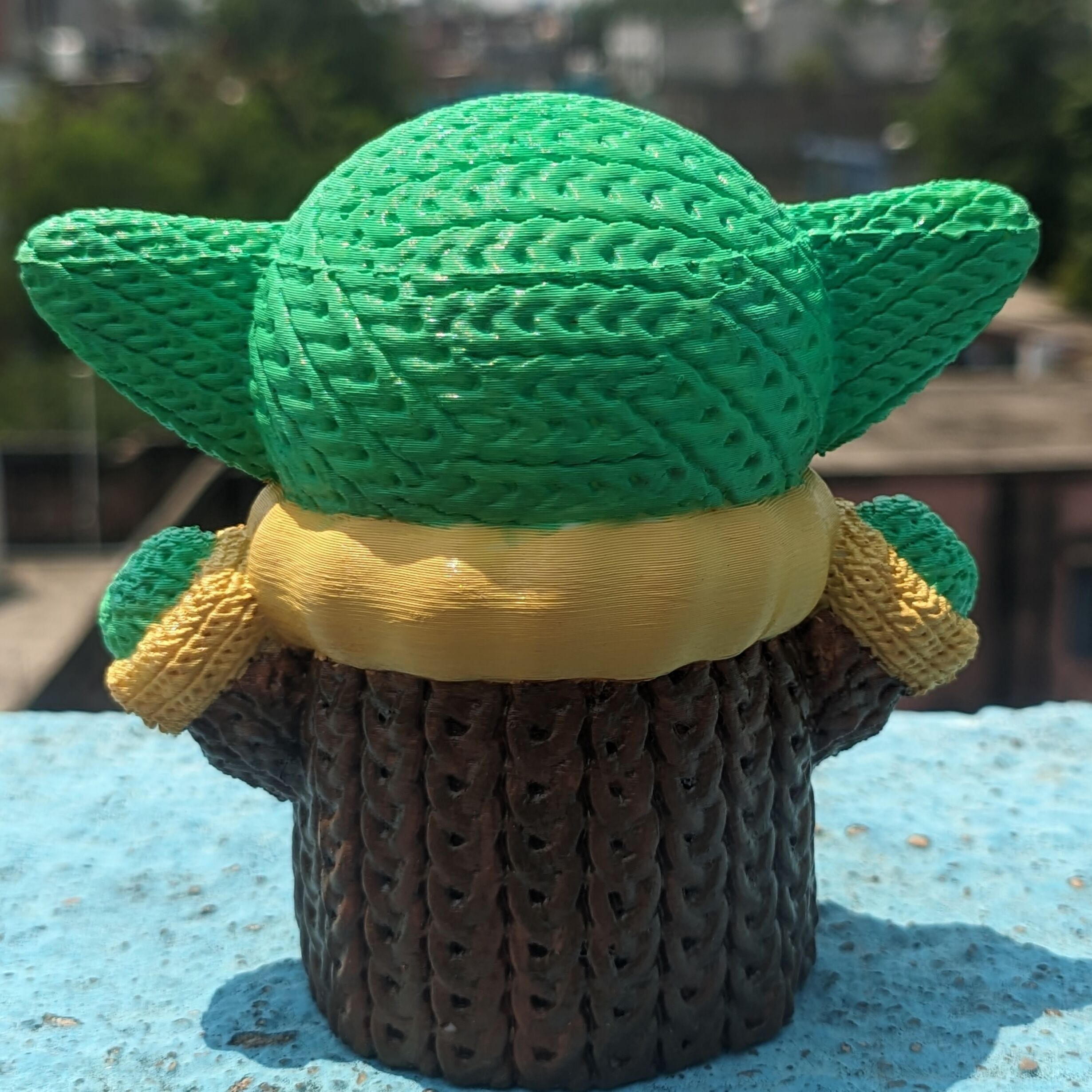 Knitted Baby Yoda 3D print model_2