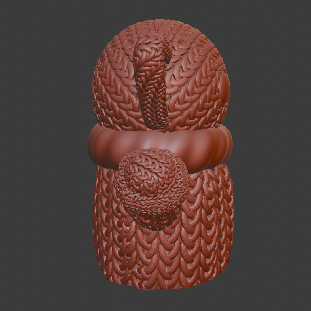 Knitted Baby Yoda 3D print model_4