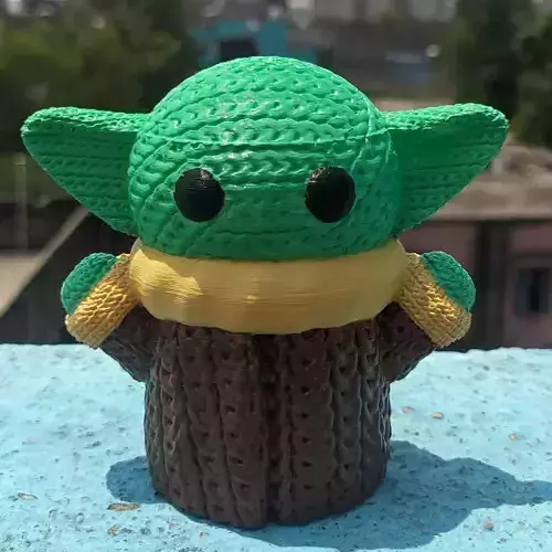 Knitted Baby Yoda