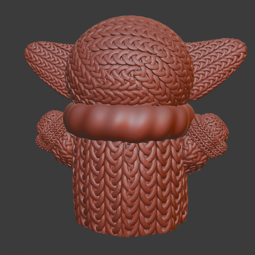 Knitted Baby Yoda 3D print model_5