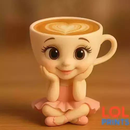 BALLERINA CAPPUCCINA - CAPPUCCINO MUG WITH BALLERINA BODY 3D print model
