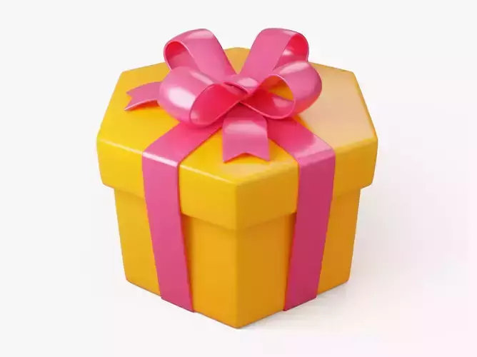 Stylized Hexagon Gift Box