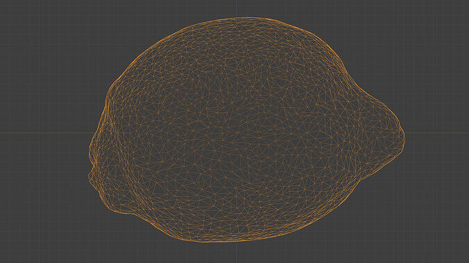 Photorealistic 3D scan of Lemon Low-poly 3D model 5