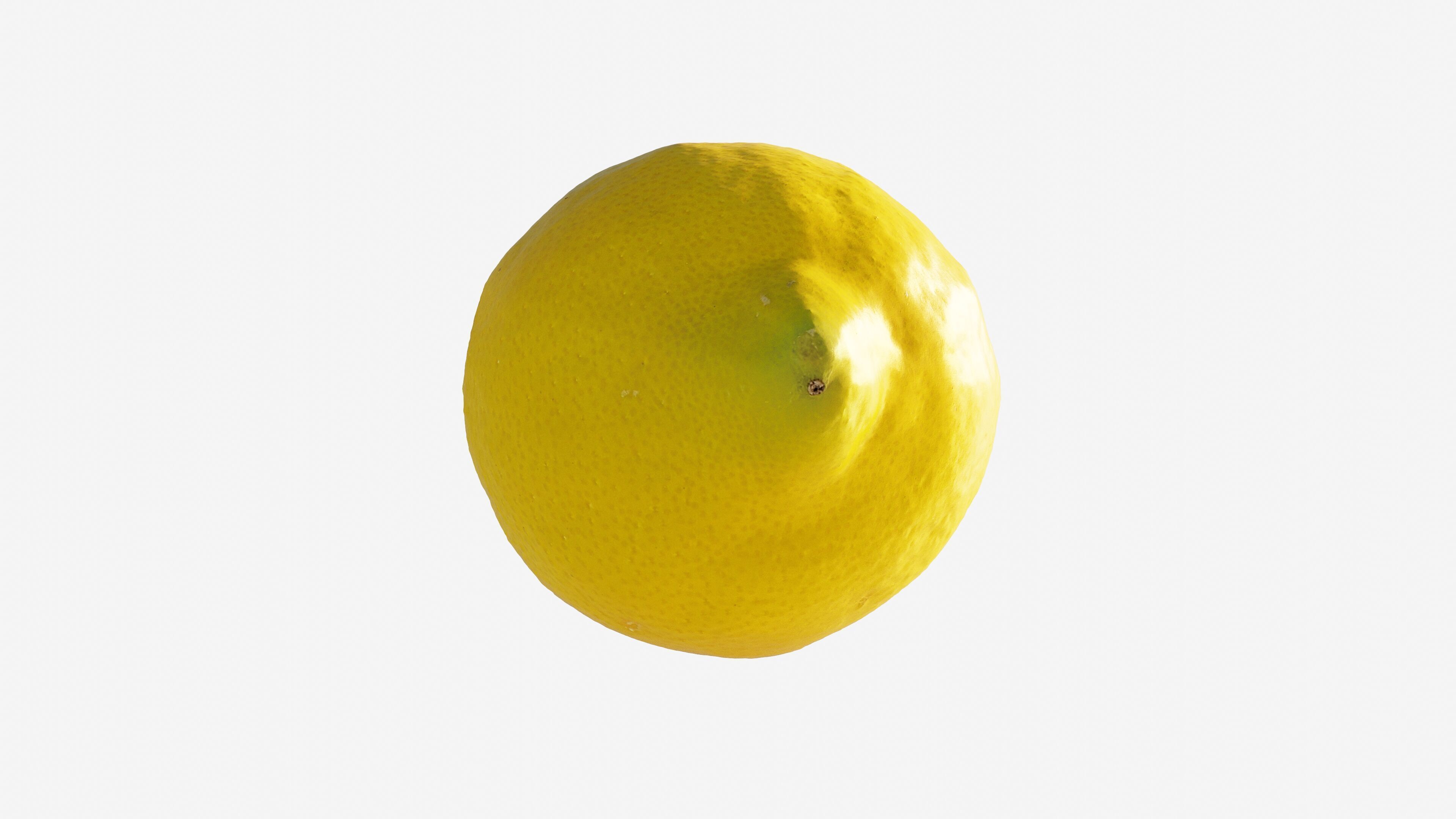 Photorealistic 3D scan of Lemon Low-poly 3D model_11