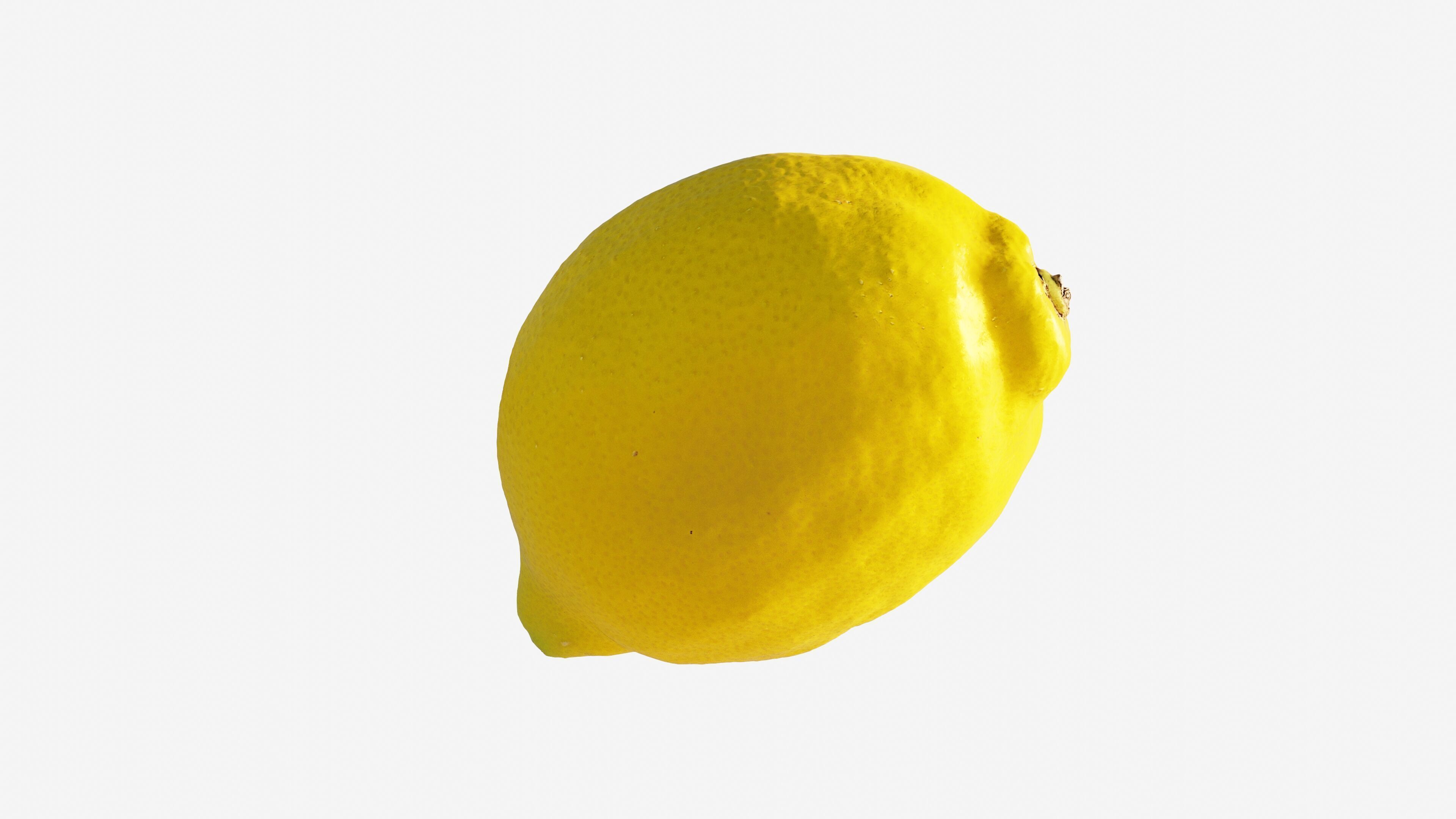 Photorealistic 3D scan of Lemon Low-poly 3D model_12