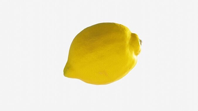 Photorealistic 3D scan of Lemon Low-poly 3D model 7