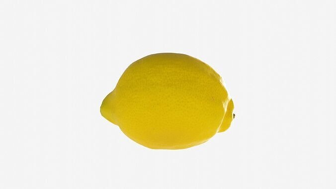 Photorealistic 3D scan of Lemon Low-poly 3D model 2