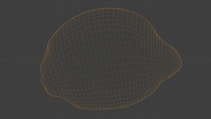 Photorealistic 3D scan of Lemon Low-poly 3D model 4