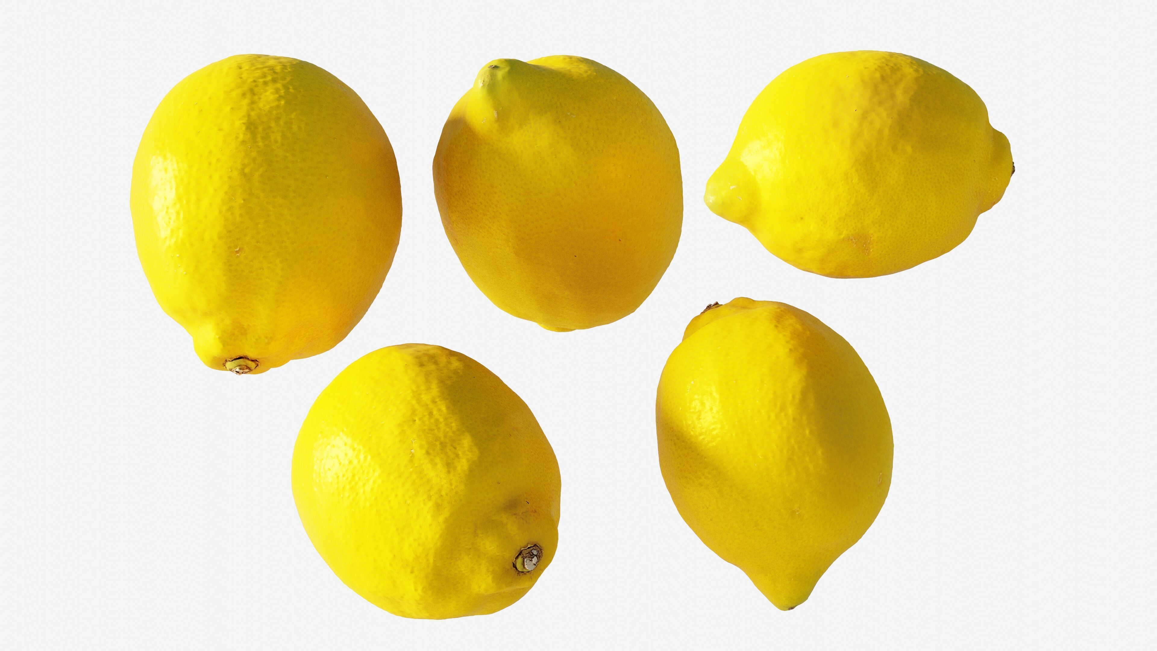 Photorealistic 3D scan of Lemon Low-poly 3D model_16