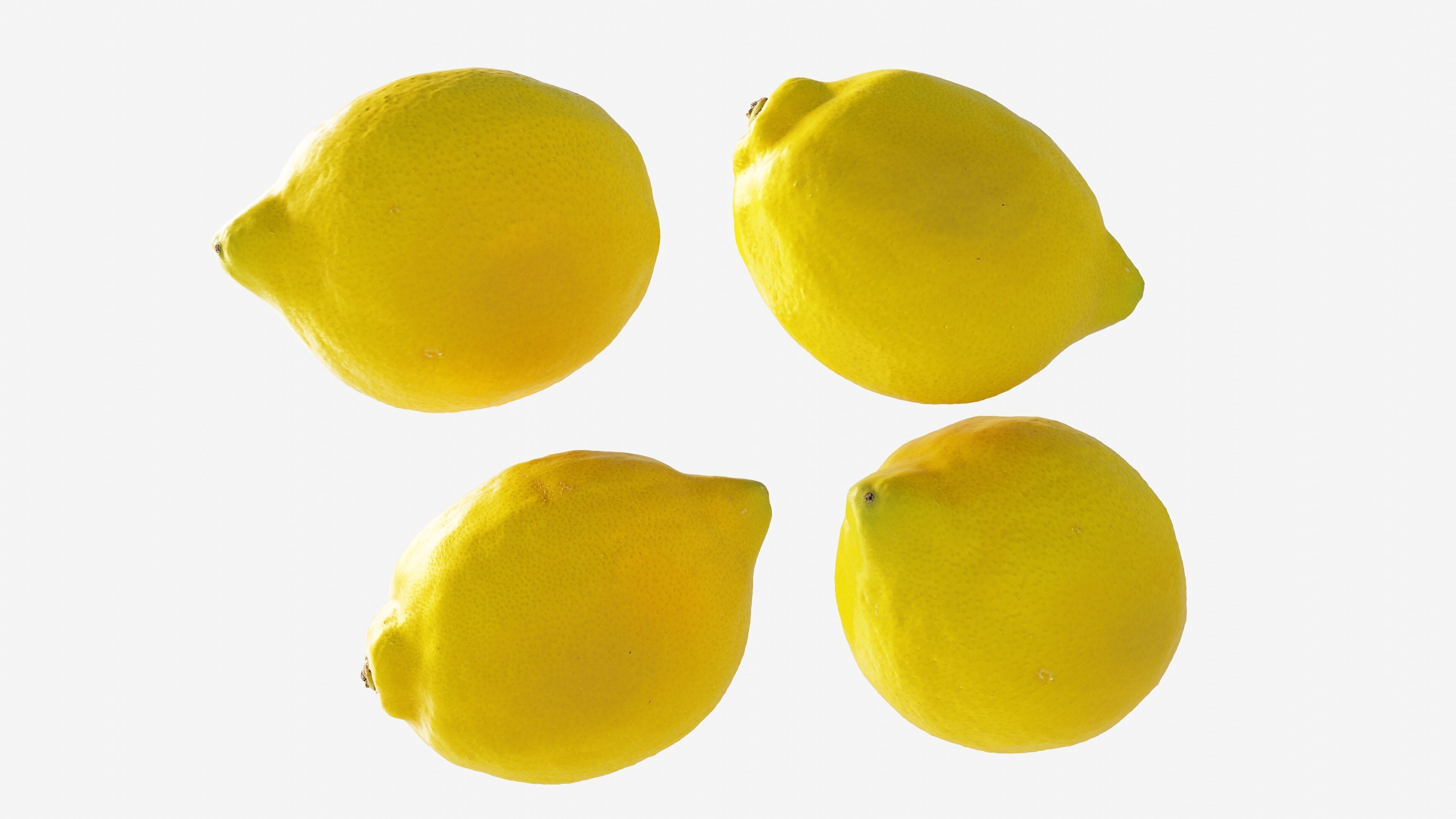 Photorealistic 3D scan of Lemon Low-poly 3D model_7