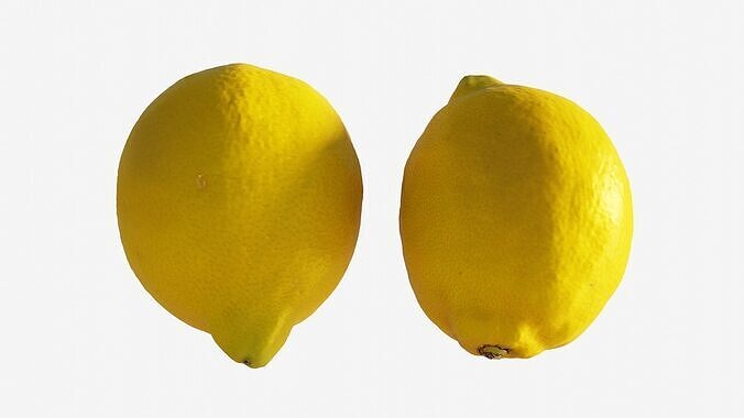 Photorealistic 3D scan of Lemon Low-poly 3D model 3
