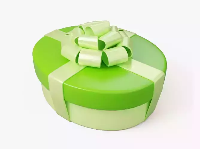 Oval Stylized Gift Box