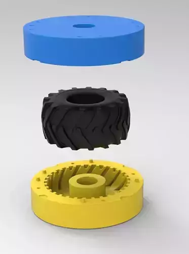Mold for diecast Timberjack tire Scale 
