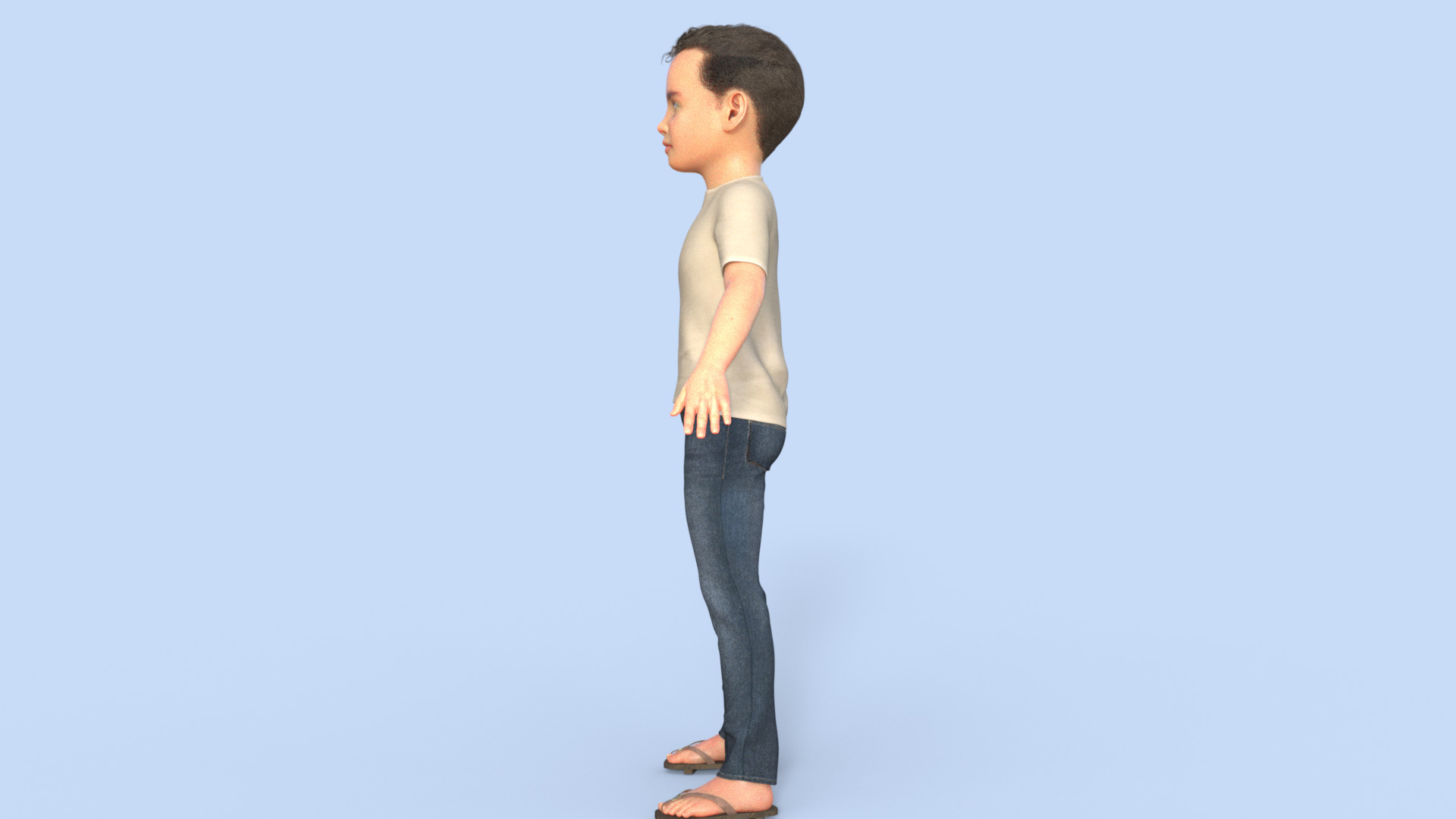 Realistic 3D Boy Character Rigged 3D model_25