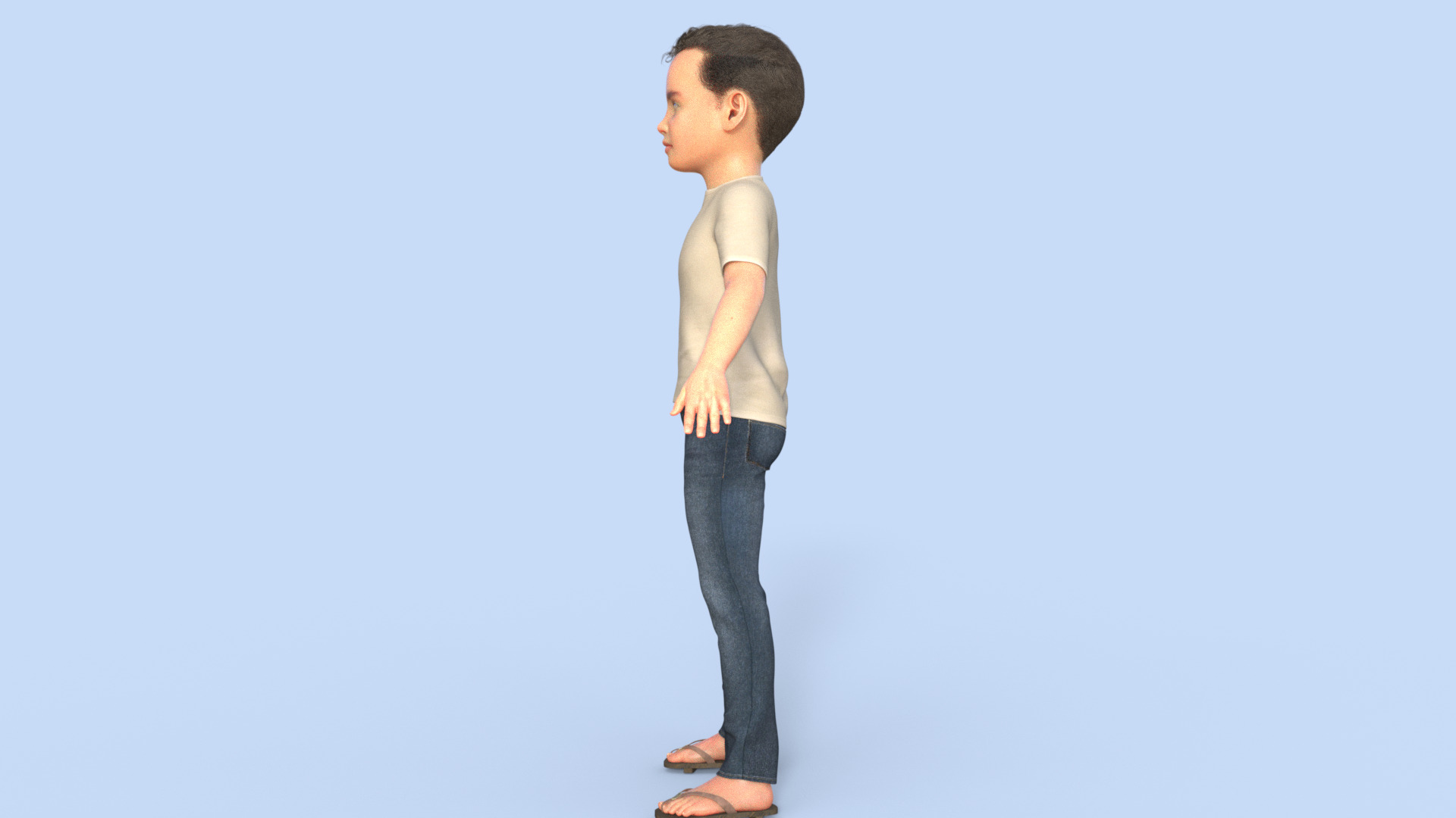 Realistic 3D Boy Character Rigged 3D model_26