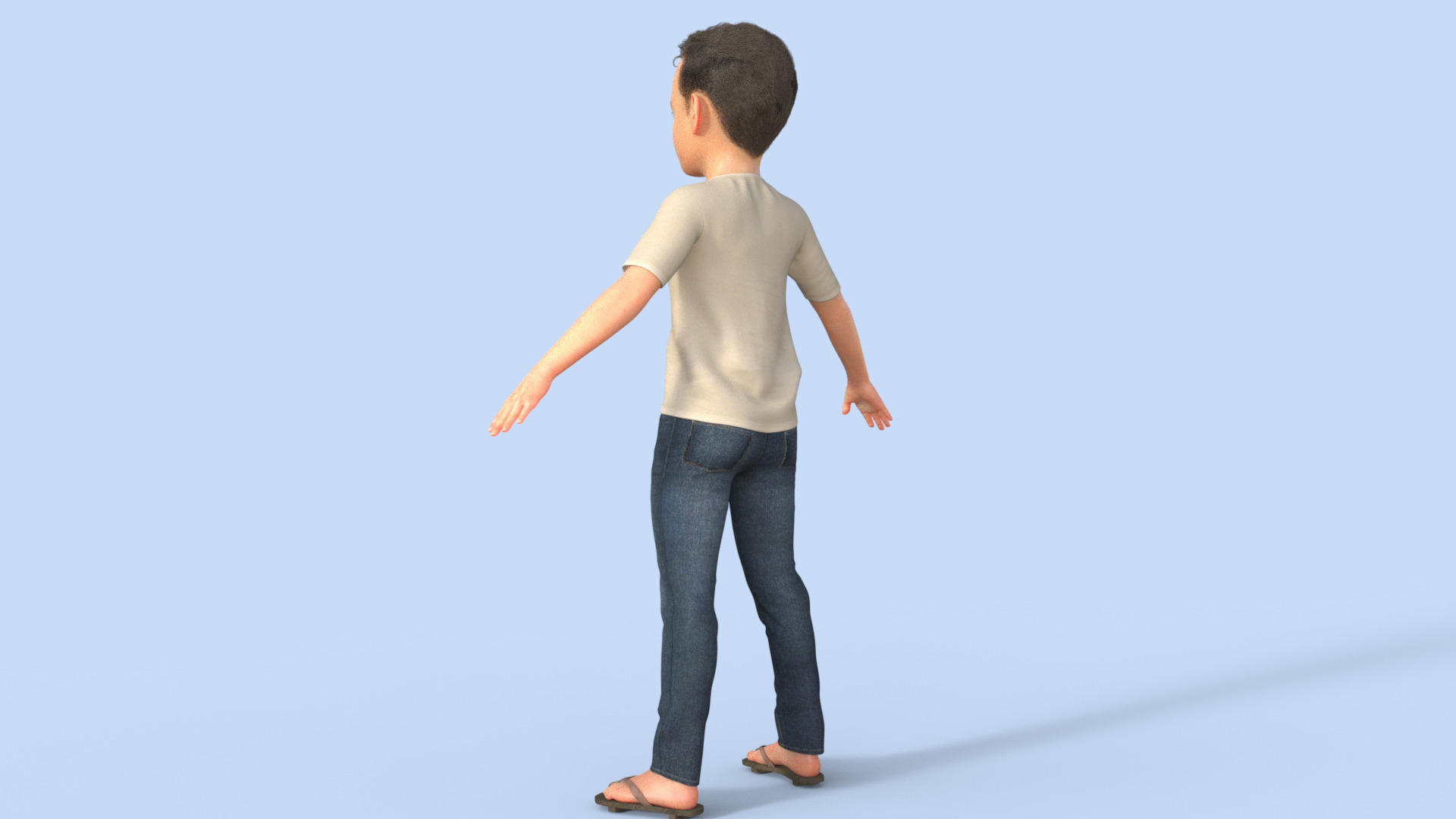 Realistic 3D Boy Character Rigged 3D model_32