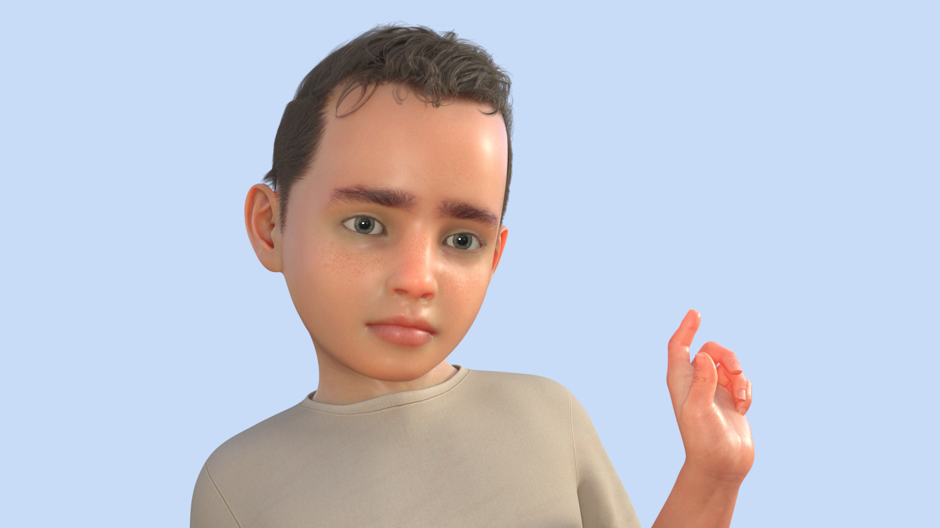 Realistic 3D Boy Character Rigged 3D model_24