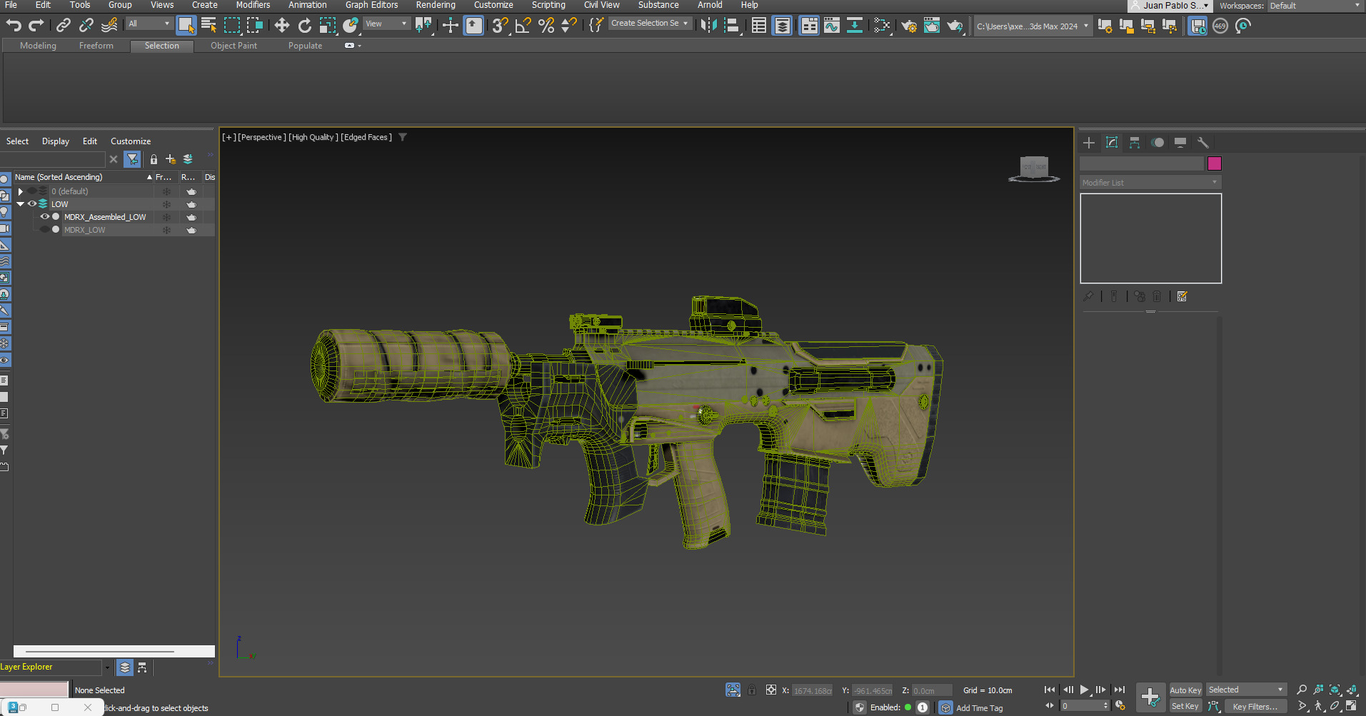 Desert Tech - MDRX21 Low-poly 3D model_6