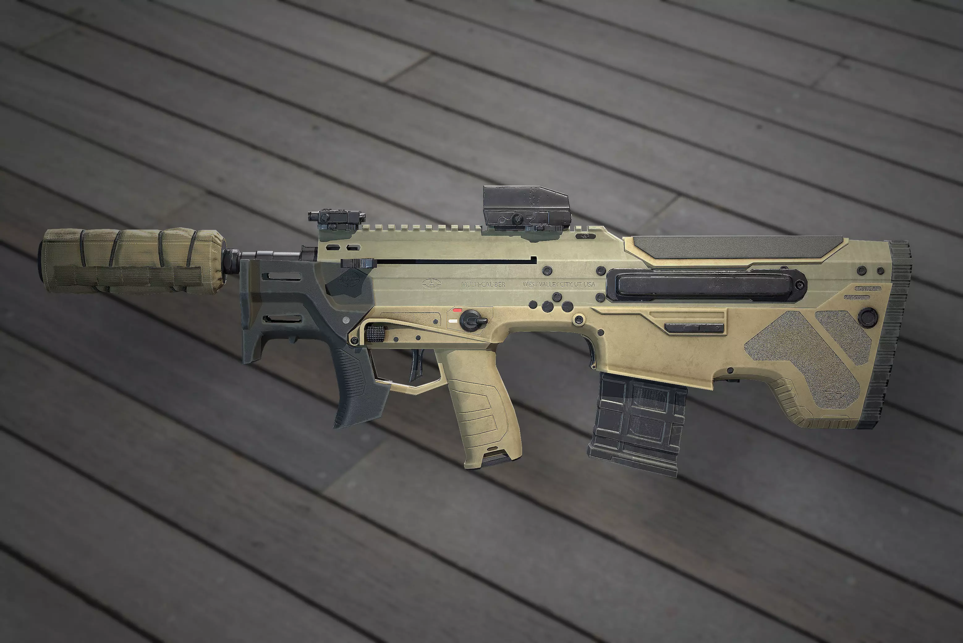 Desert Tech - MDRX21 Low-poly 3D model_0