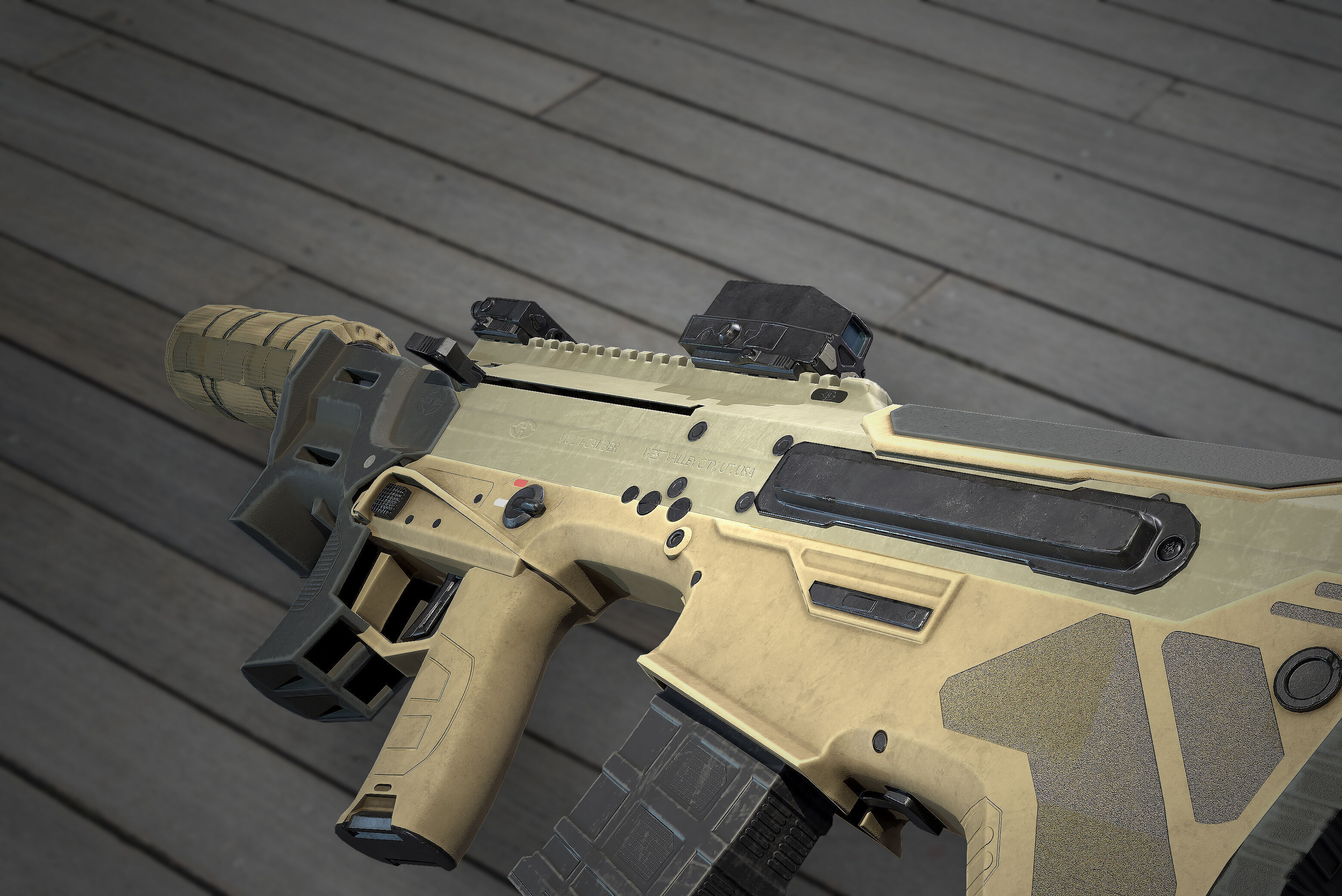 Desert Tech - MDRX21 Low-poly 3D model_2