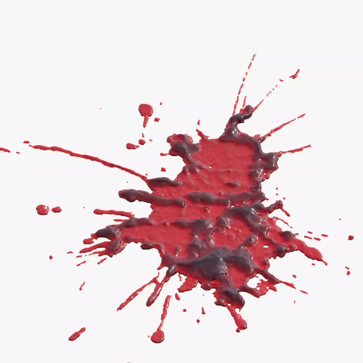 Swirly Blood Splatter vol1 7 3D model_0