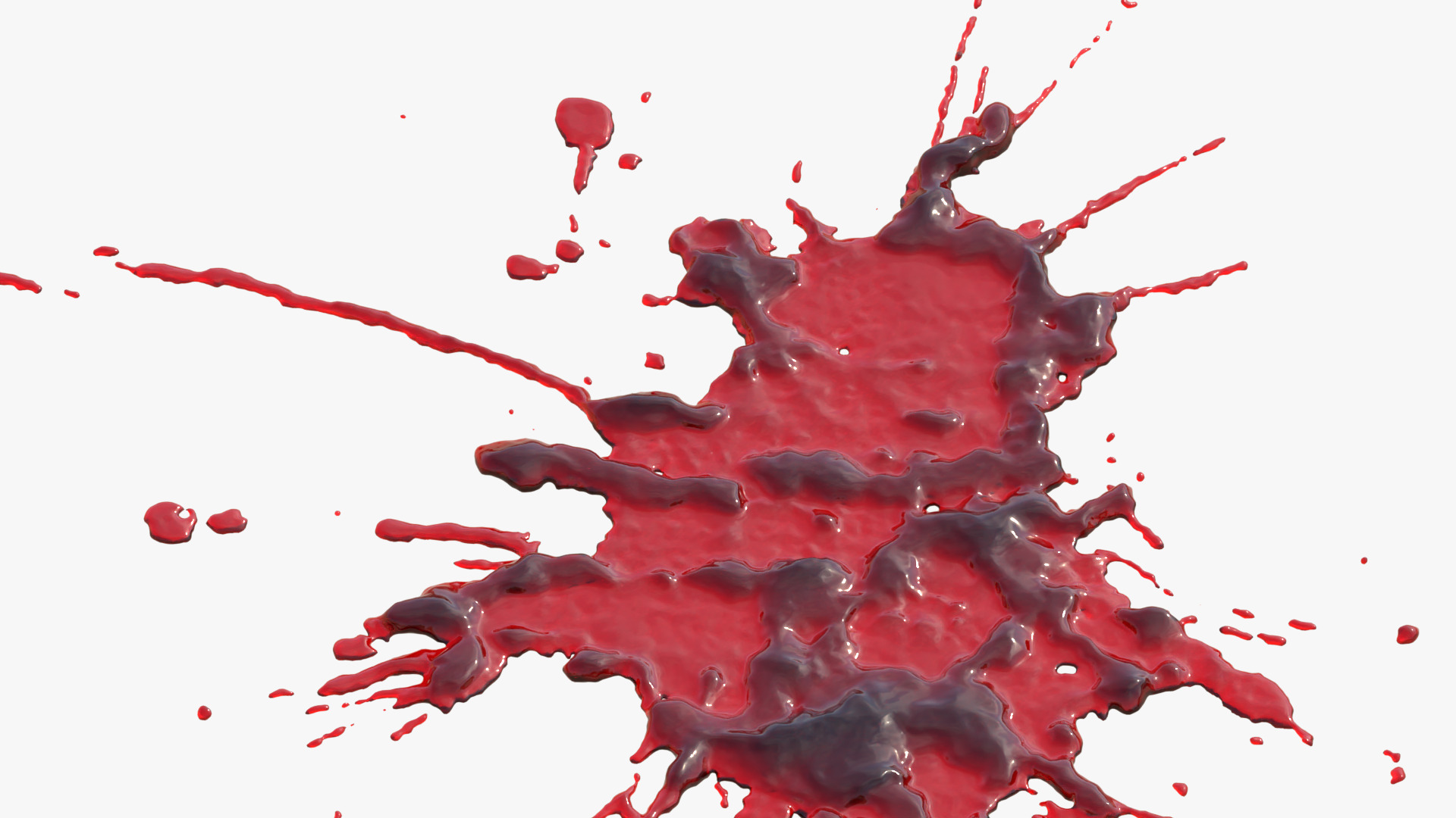 Swirly Blood Splatter vol1 7 3D model_4