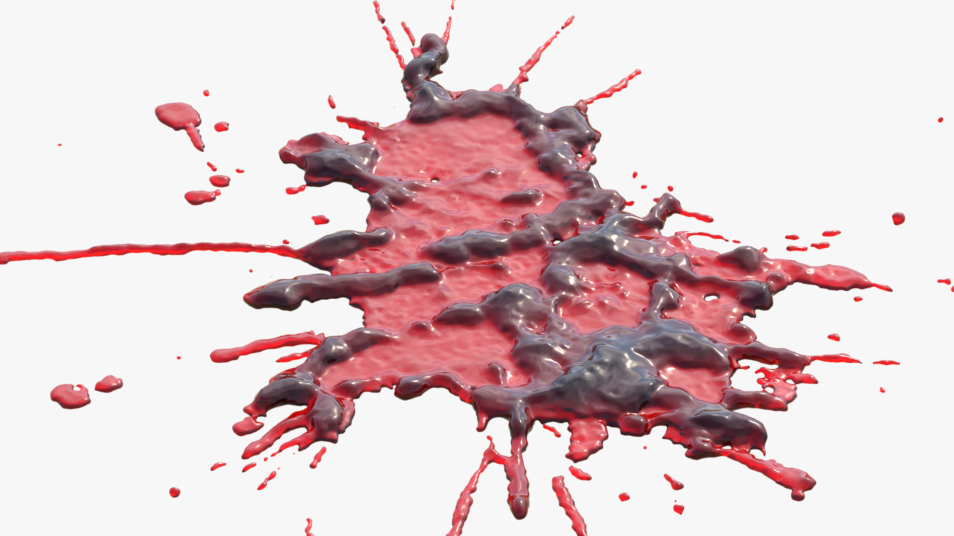 Swirly Blood Splatter vol1 7 3D model_3