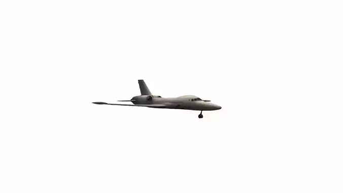 Plane Commercial Jet Flying 3d Model