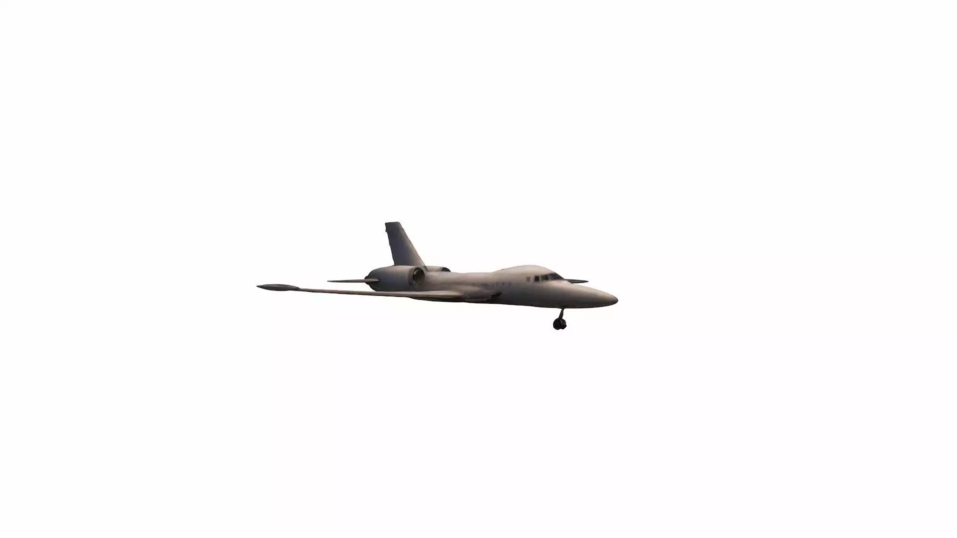 Plane Commercial Jet Flying 3d Model 3D model_0