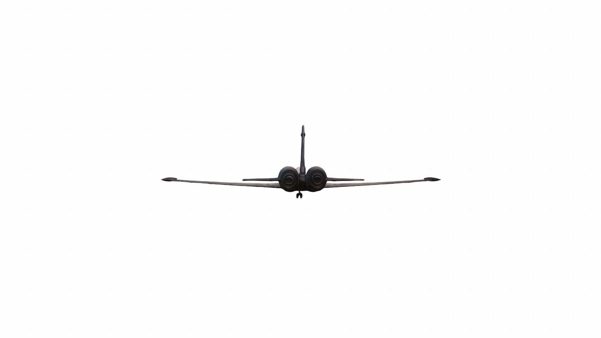 Plane Commercial Jet Flying 3d Model 3D model_3