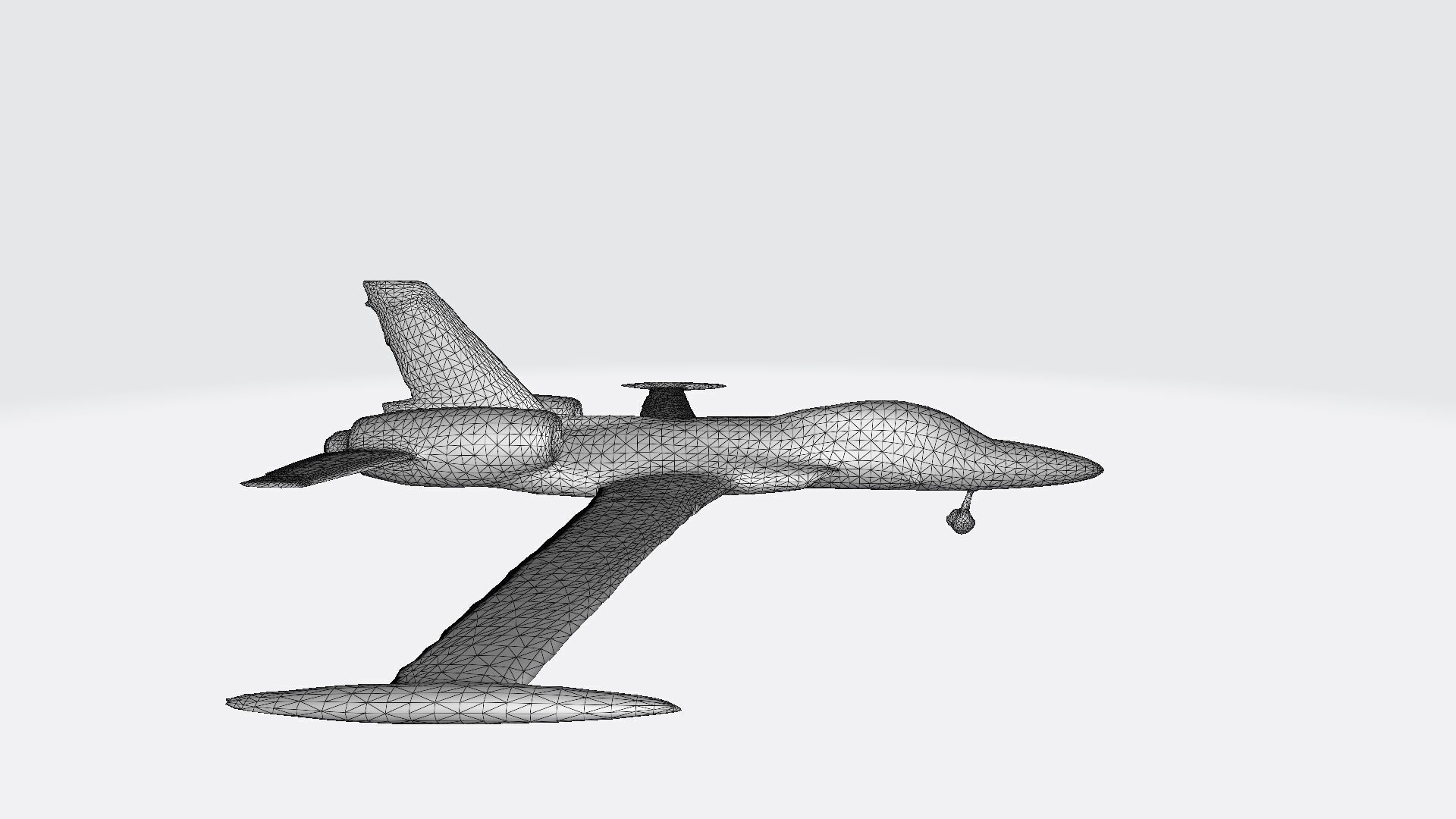 Plane Commercial Jet Flying 3d Model 3D model_10