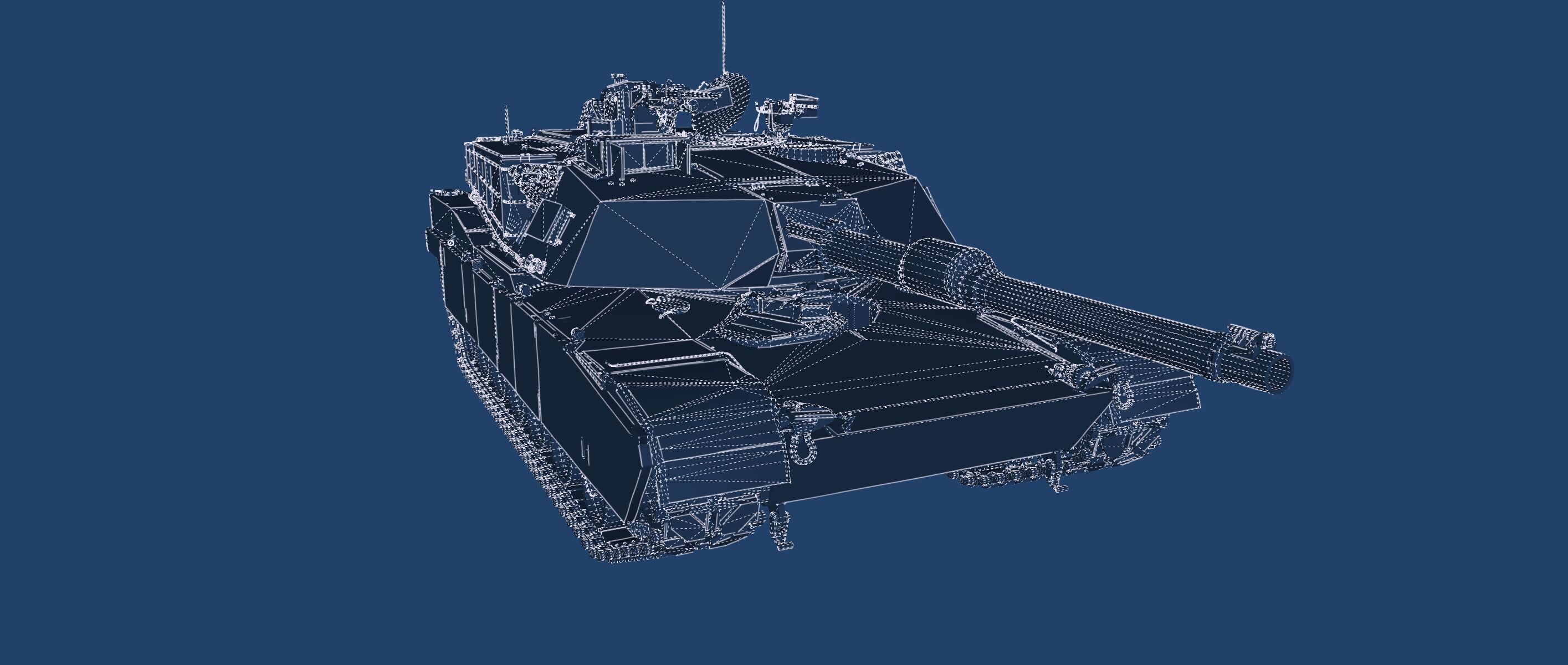 M1A1 ABRAMS MAIN BATTLE TANK 3D model_42