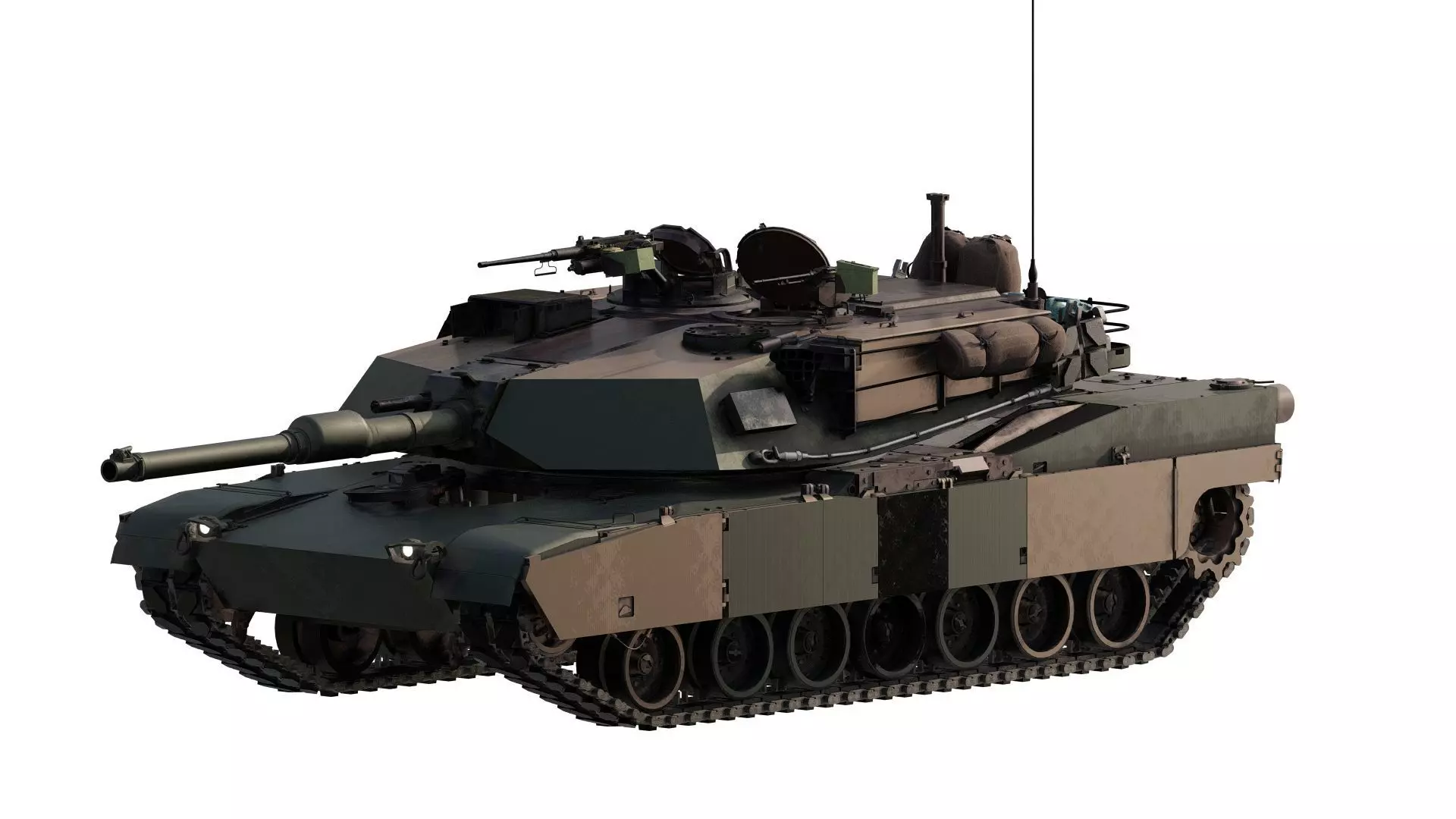 M1A1 ABRAMS MAIN BATTLE TANK 3D model_0