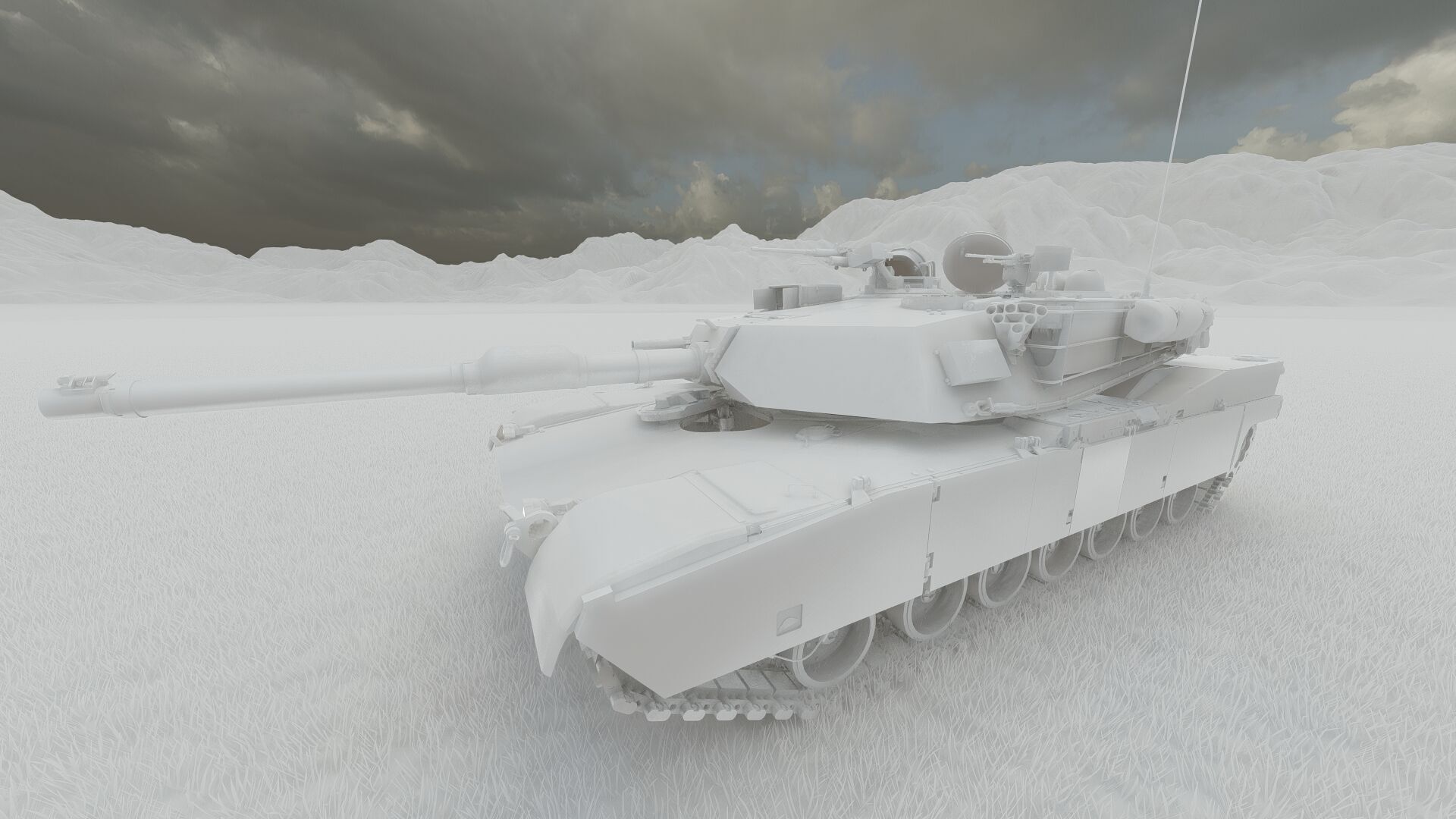 M1A1 ABRAMS MAIN BATTLE TANK 3D model_29