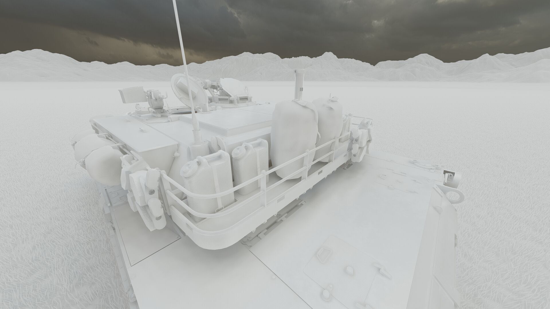 M1A1 ABRAMS MAIN BATTLE TANK 3D model_40