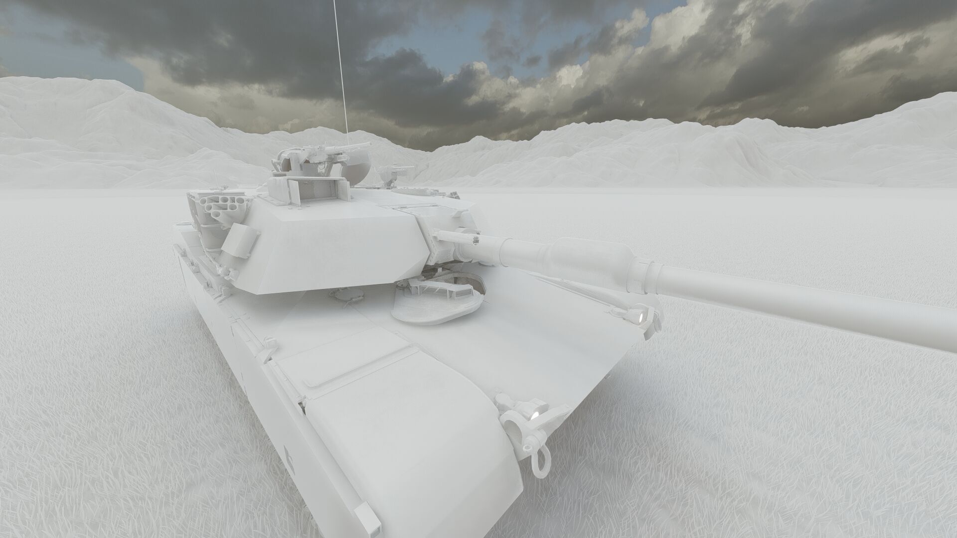 M1A1 ABRAMS MAIN BATTLE TANK 3D model_35