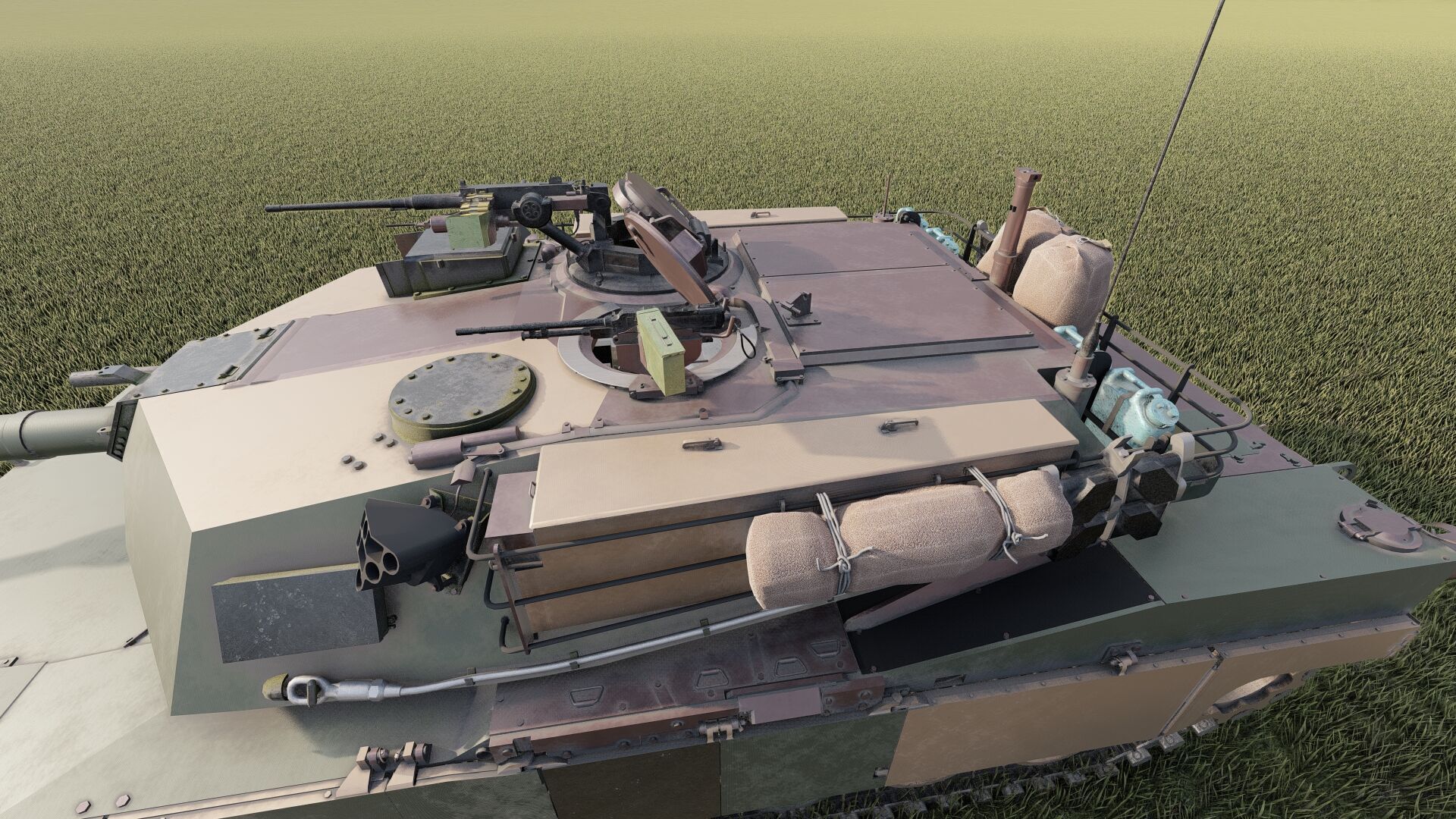 M1A1 ABRAMS MAIN BATTLE TANK 3D model_15