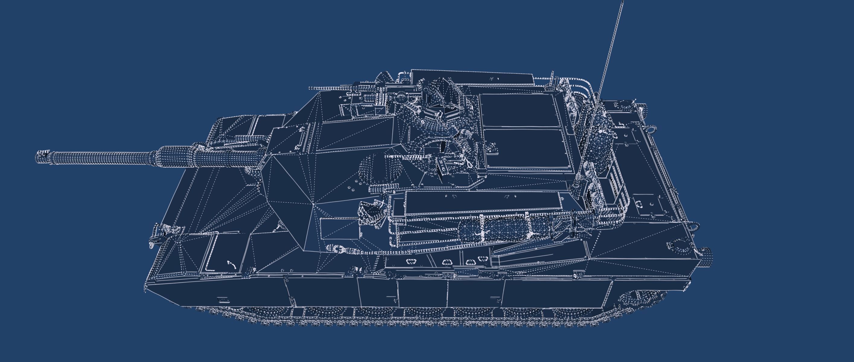 M1A1 ABRAMS MAIN BATTLE TANK 3D model_43