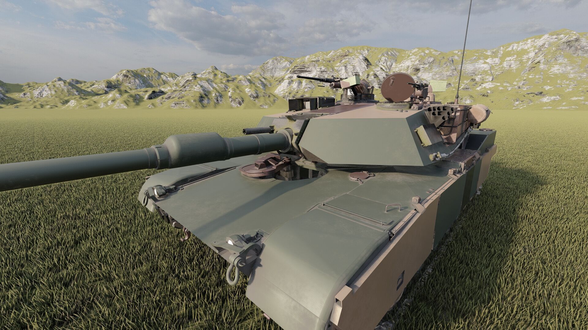M1A1 ABRAMS MAIN BATTLE TANK 3D model_13