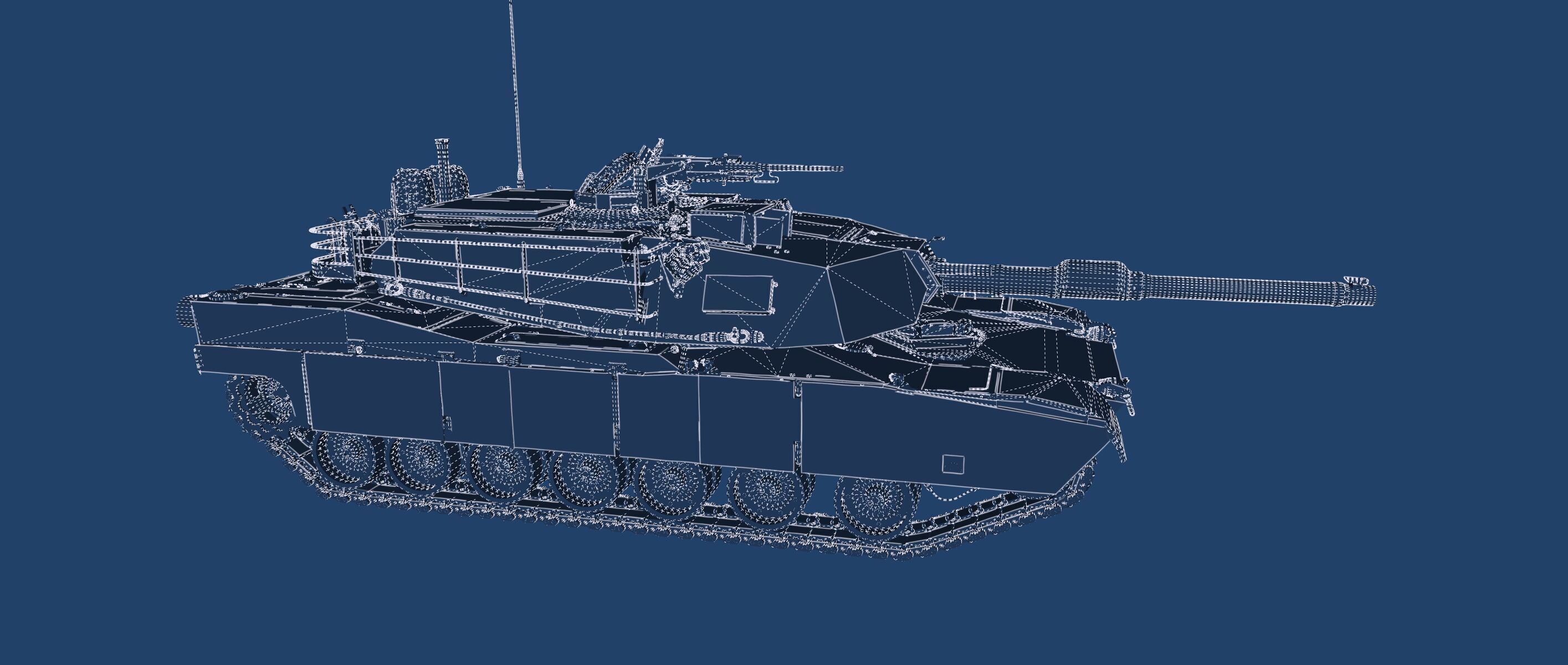 M1A1 ABRAMS MAIN BATTLE TANK 3D model_41