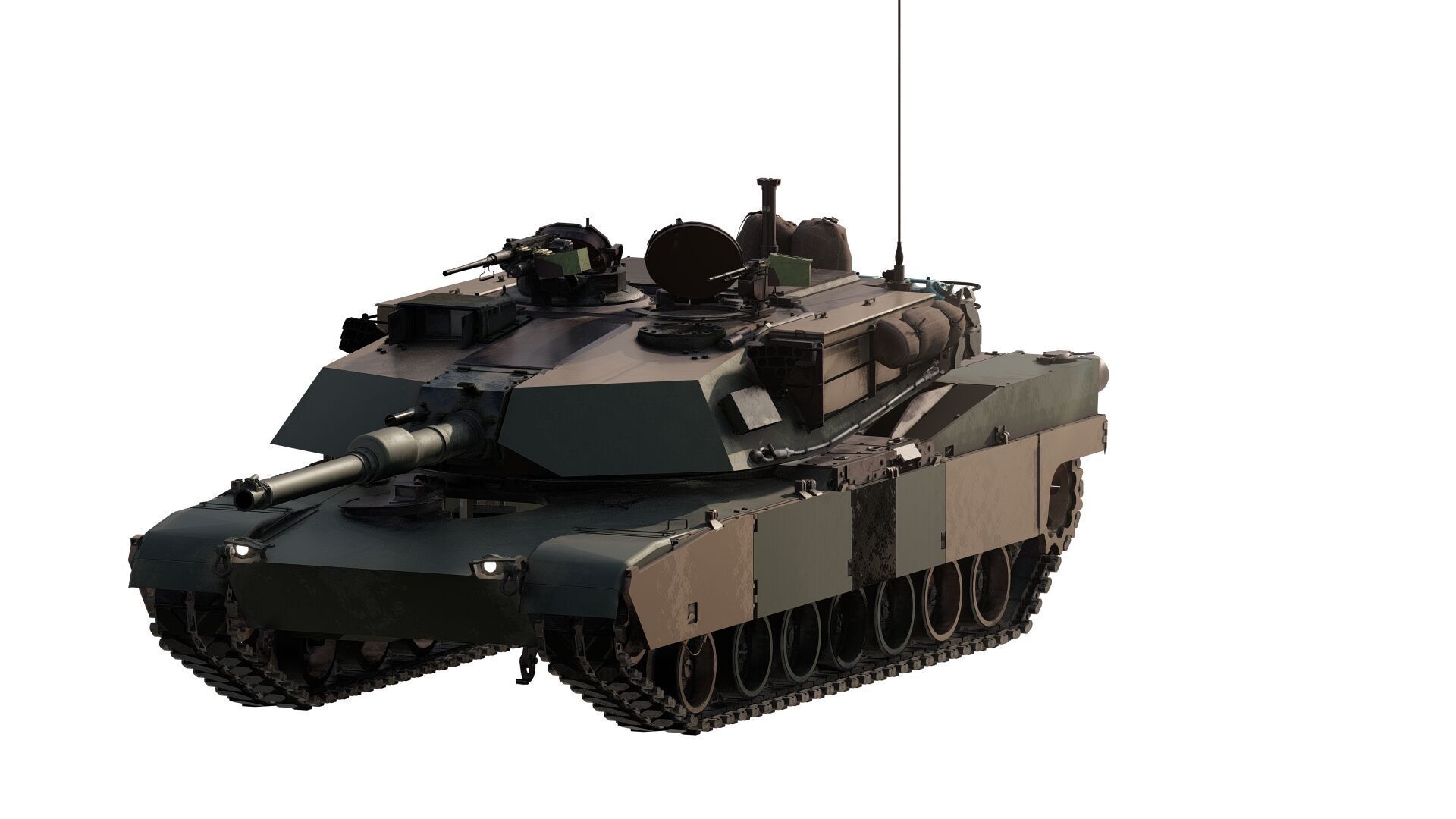 M1A1 ABRAMS MAIN BATTLE TANK 3D model_1