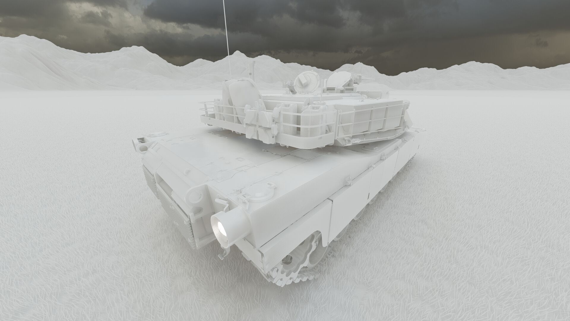 M1A1 ABRAMS MAIN BATTLE TANK 3D model_32